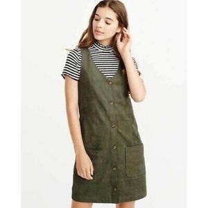 Abercrombie & Fitch Suede Button Up Dress